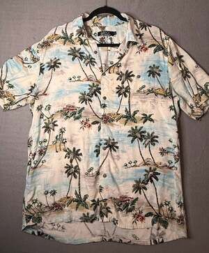 Boca Classics Men's Short Sleeve Hawaiian Shirt, Size Large